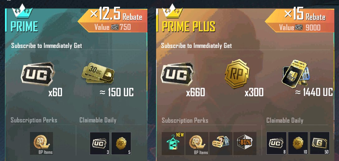 PRIME PLUS SUBS